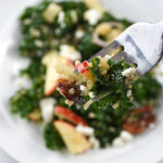 Kale and Quinoa Salad with Apples and Goat Cheese