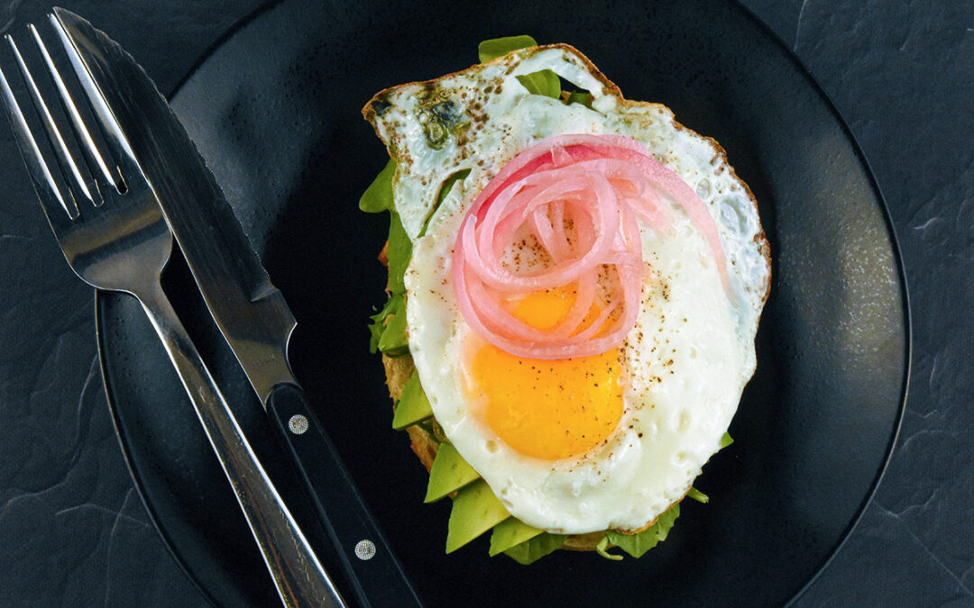 Open-Faced Egg Sandwich